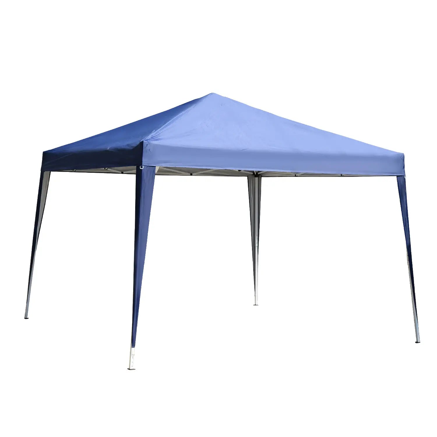 10 x 10ft Folding Pop Up Tent, Outdoor Gazebo Canopy, Blue Pop Up Canopies Blue at Gallery Canada