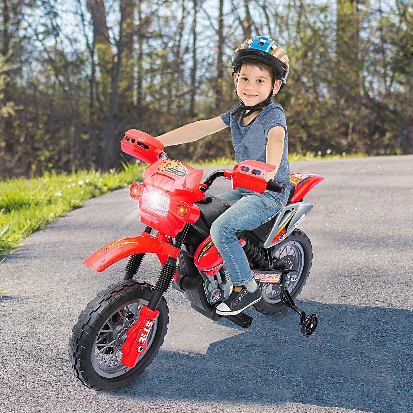 6V Electric Ride On Motorcycle, For 3-6 Year Olds, Red Electric Motorcycles at Gallery Canada