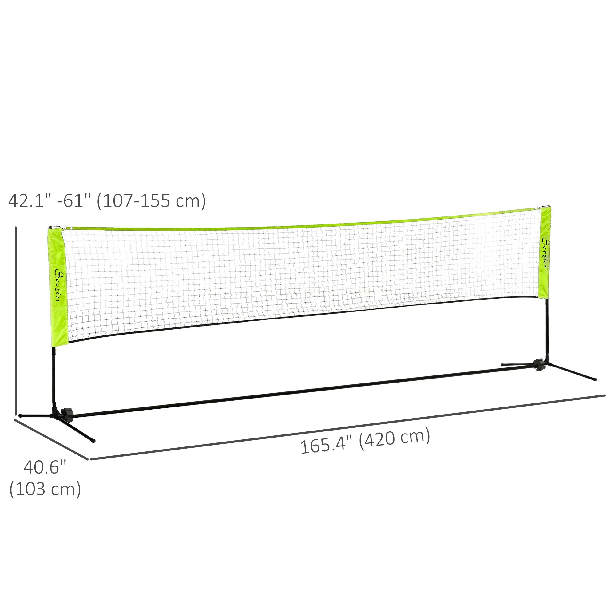 14ft Badminton Net, Height Adjustable, Carry Bag, Yellow Badminton at Gallery Canada