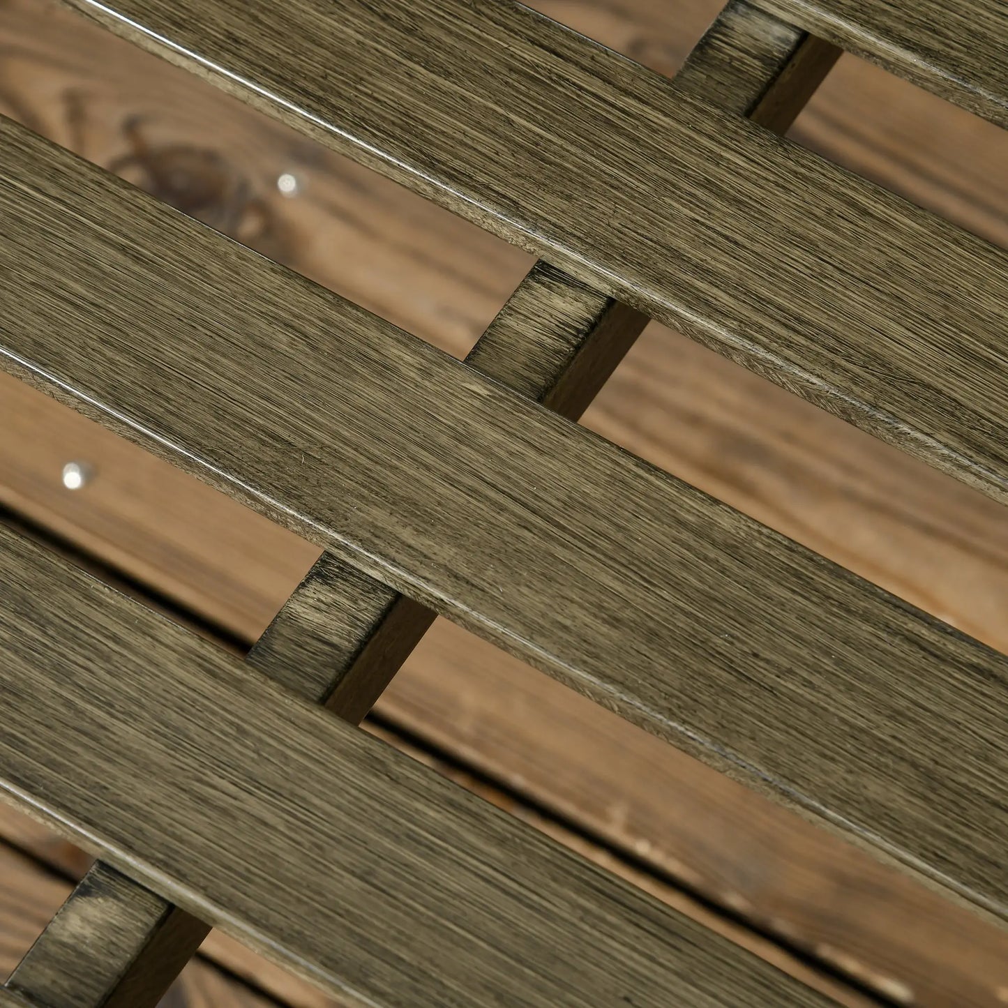 Outdoor Garden Bench, Metal Wood Look Slatted Frame, Black Outdoor Benches at Gallery Canada