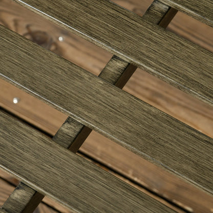Outdoor Garden Bench, Metal Wood Look Slatted Frame, Black Outdoor Benches at Gallery Canada