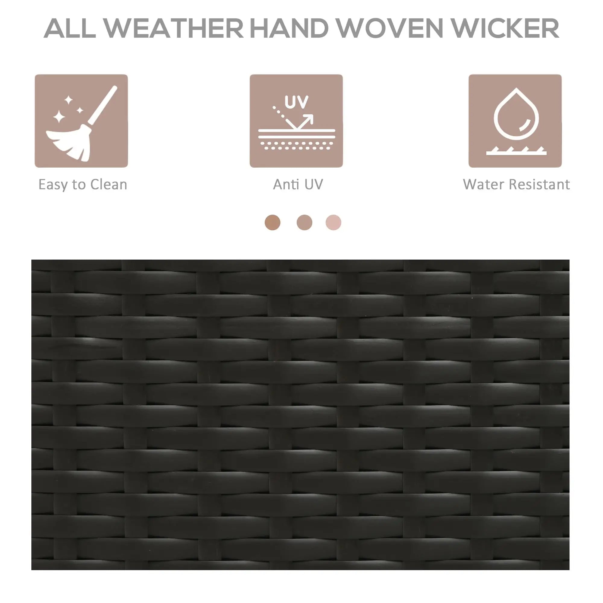 Outdoor Rattan Towel Rack, Dark Brown Patio Storage Boxes at Gallery Canada