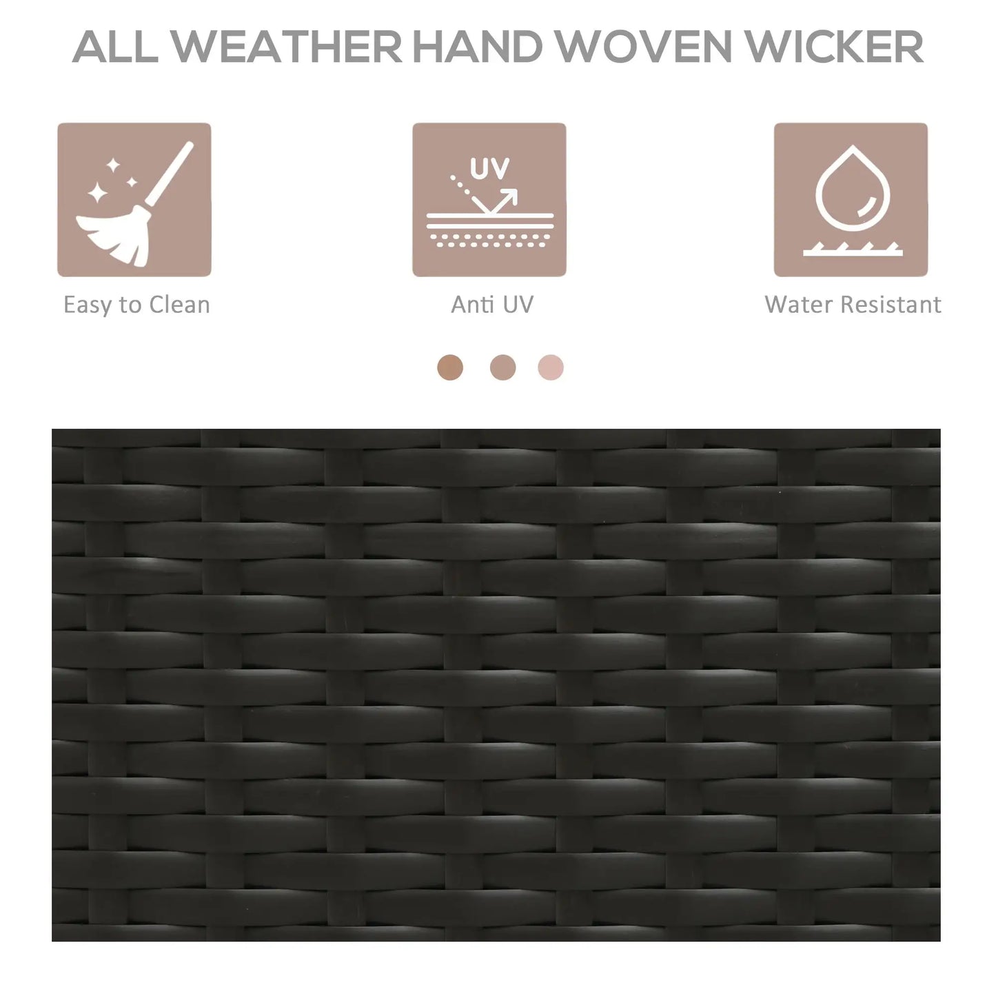 Outdoor Rattan Towel Rack, Dark Brown Patio Storage Boxes at Gallery Canada