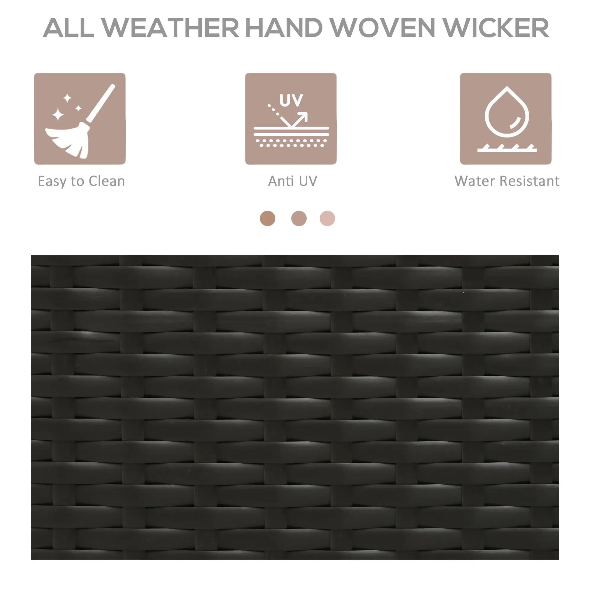 Outdoor Rattan Towel Rack, Dark Brown Patio Storage Boxes at Gallery Canada