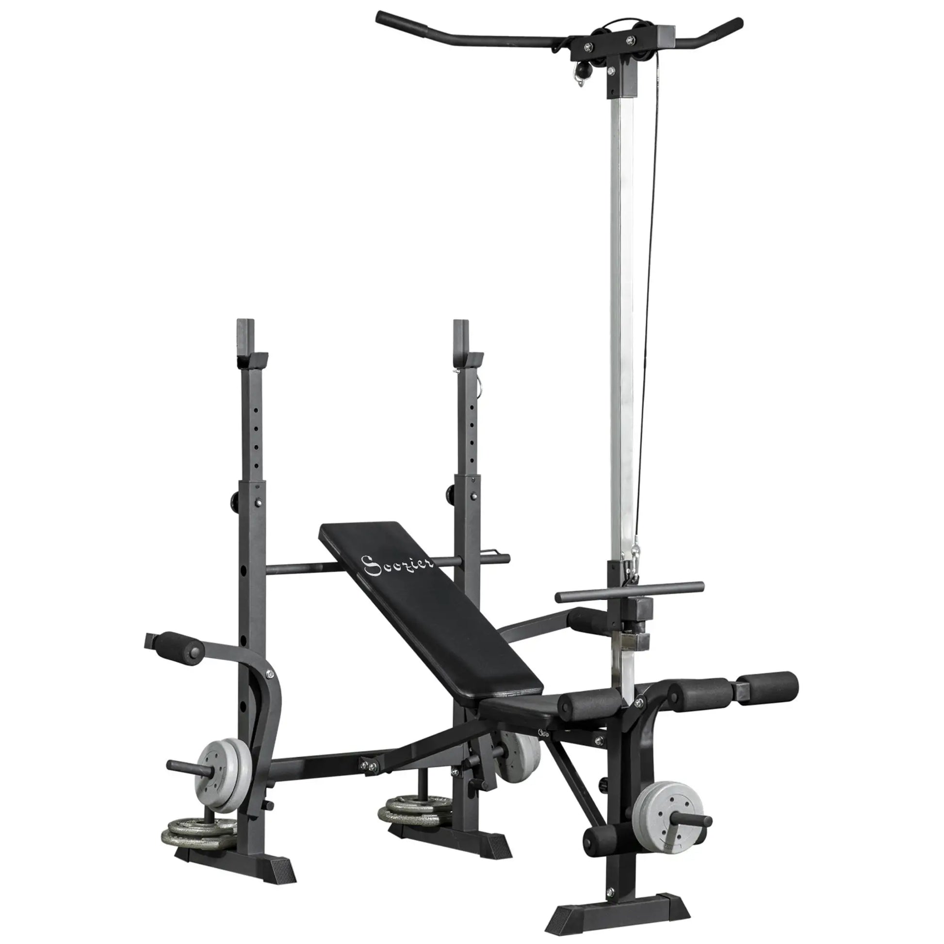 Adjustable Weight Bench with Pulley System for Home Gym Full Body Workout Weight Benches at Gallery Canada