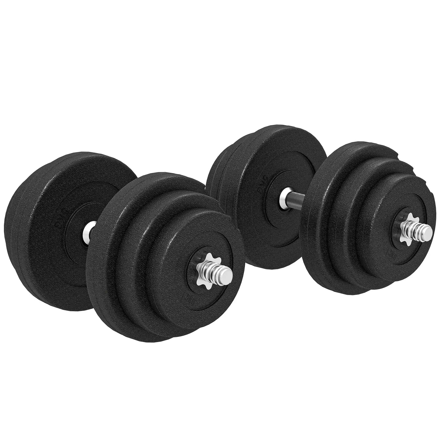 Adjustable 2 x 44lbs Dumbbell Set, Fitness Training, Black Dumbbells & Barbells at Gallery Canada