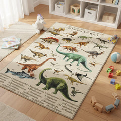 Large Play Mat 200 x 150 cm, Dinosaur Pattern, Toddler Crawling Mat