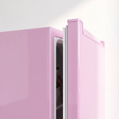 Compact Upright Freezer, 2.1 Cubic Feet, Reversible Door, Pink
