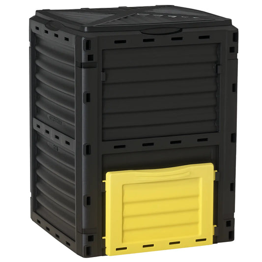 Large Outdoor Compost Bin, 80 Gallon, Fast Soil Creation, Yellow Outdoor Compost Bin Yellow at Gallery Canada