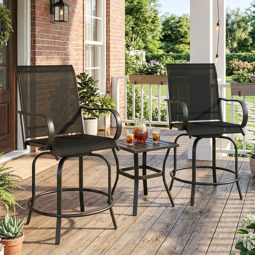 Outdoor Bar Stools Set Of 2, 27.6