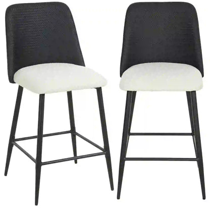 Counter Height Bar Stools Set of 2, 26", Black Bar Stools at Gallery Canada