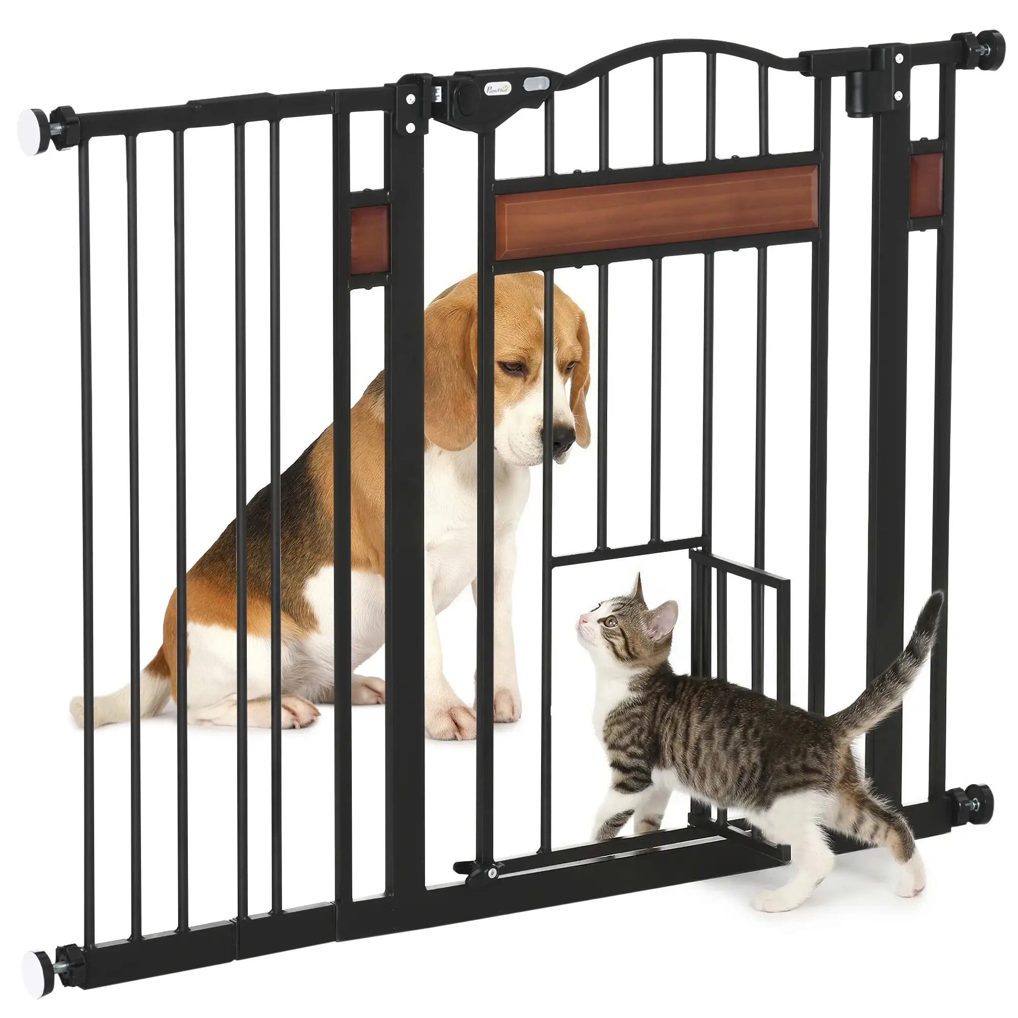 29.1''-41.3'' Extra Wide Dog Gate, Cat Door, Pressure Fit, Auto Close Houses, Kennels & Pens at Gallery Canada