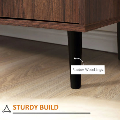 Kitchen Storage Sideboard, 2 Doors, 3 Drawers, Adjustable Shelves, Brown Bar Cabinets at Gallery Canada