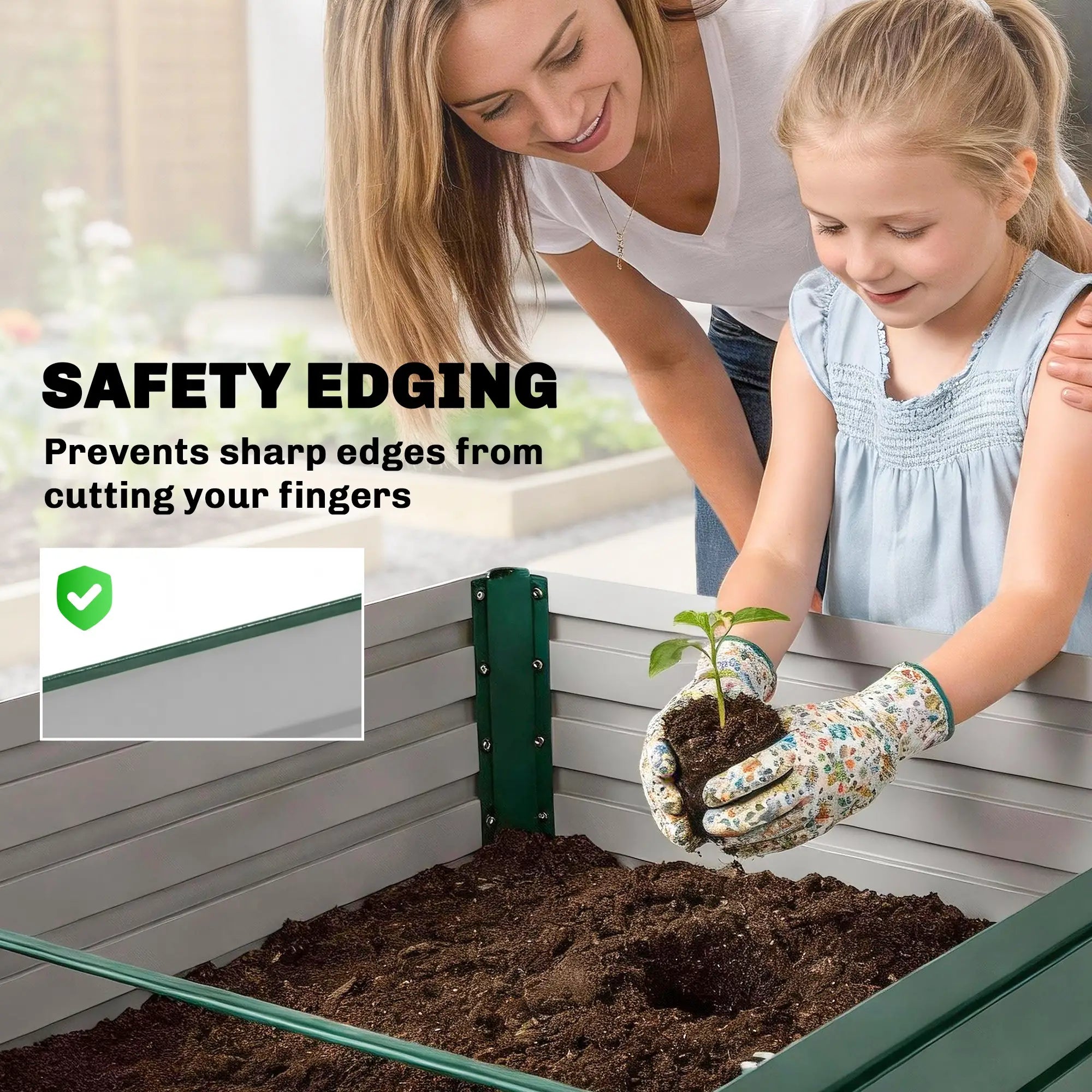 5' x 3' x 2' Raised Garden Bed, Galvanized Planter Box, Green Galvanized Planter Boxes at Gallery Canada