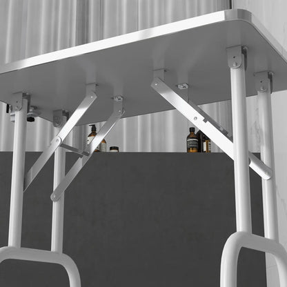 Foldable Pet Grooming Table, Adjustable Arm, Non-Slip, Grey Dog Grooming Tables at Gallery Canada