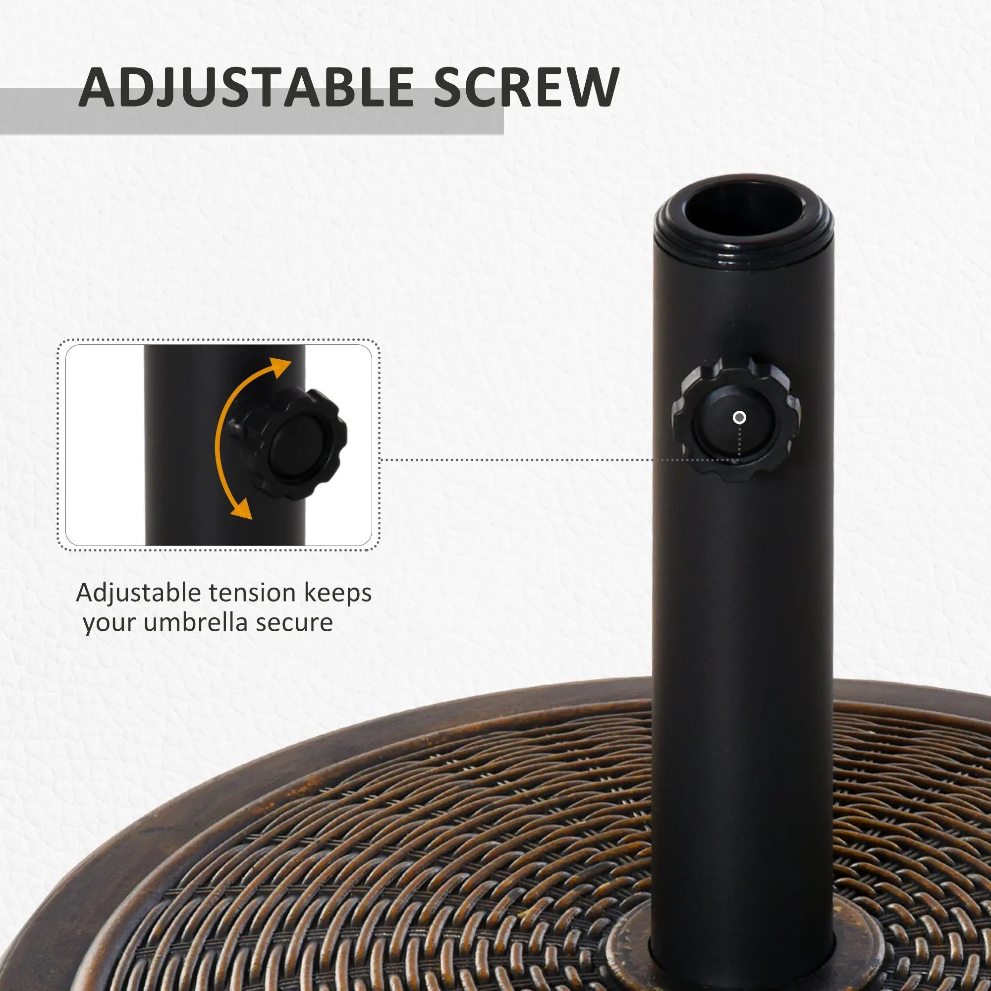 29LBS Offset Patio Umbrella Stand, Fits Φ1.4