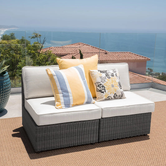 Patio Chair Set, Water Resistant Cushions, 26" L x 30.5" W x 26" H, Antique Grey Patio Chairs Antique Grey at Gallery Canada