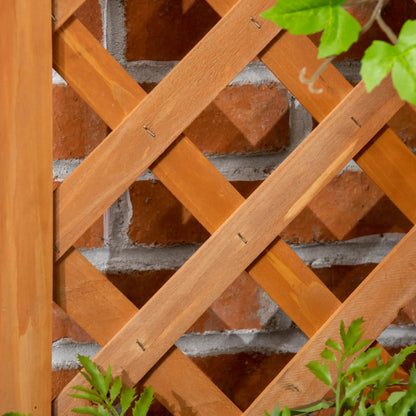 Wooden Raised Garden Bed With Trellis, Outdoor Planter Box For Patio, Balcony Wooden Planter Boxes at Gallery Canada