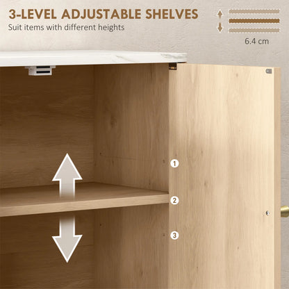 Wall Mounted Medicine Cabinet, Adjustable Shelf, Oak, Marble Top Bathroom Cabinets at Gallery Canada