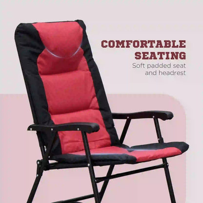 3pc Patio Rocking Chair Set, Foldable, Outdoor, Red Outdoor Rocking Chairs at Gallery Canada