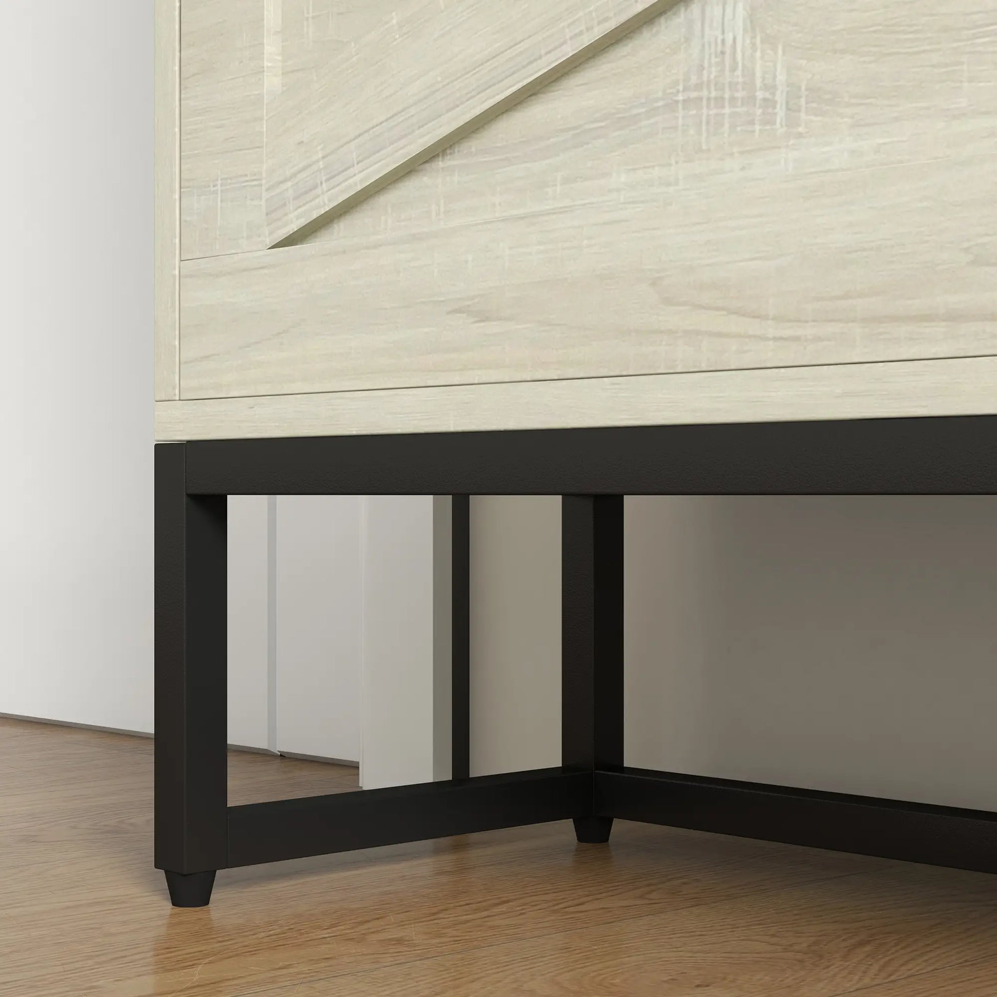 Slim Shoe Storage, 2 Flip Drawers, Adjustable Shelves, 12 Pair, Distressed, White Shoe Storage Cabinets & Racks at Gallery Canada