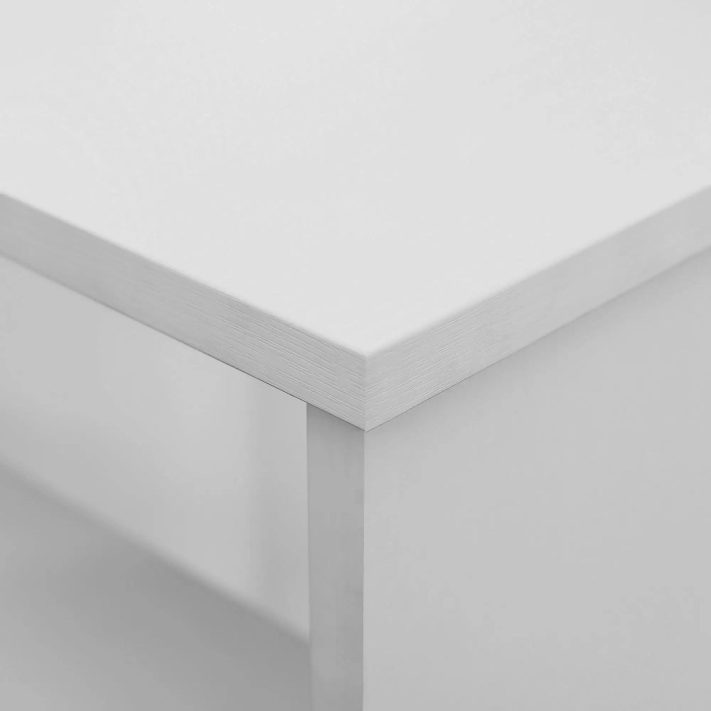 L Shaped Desk, 360° Rotating Corner, Computer Writing Table, White Writing Desks at Gallery Canada