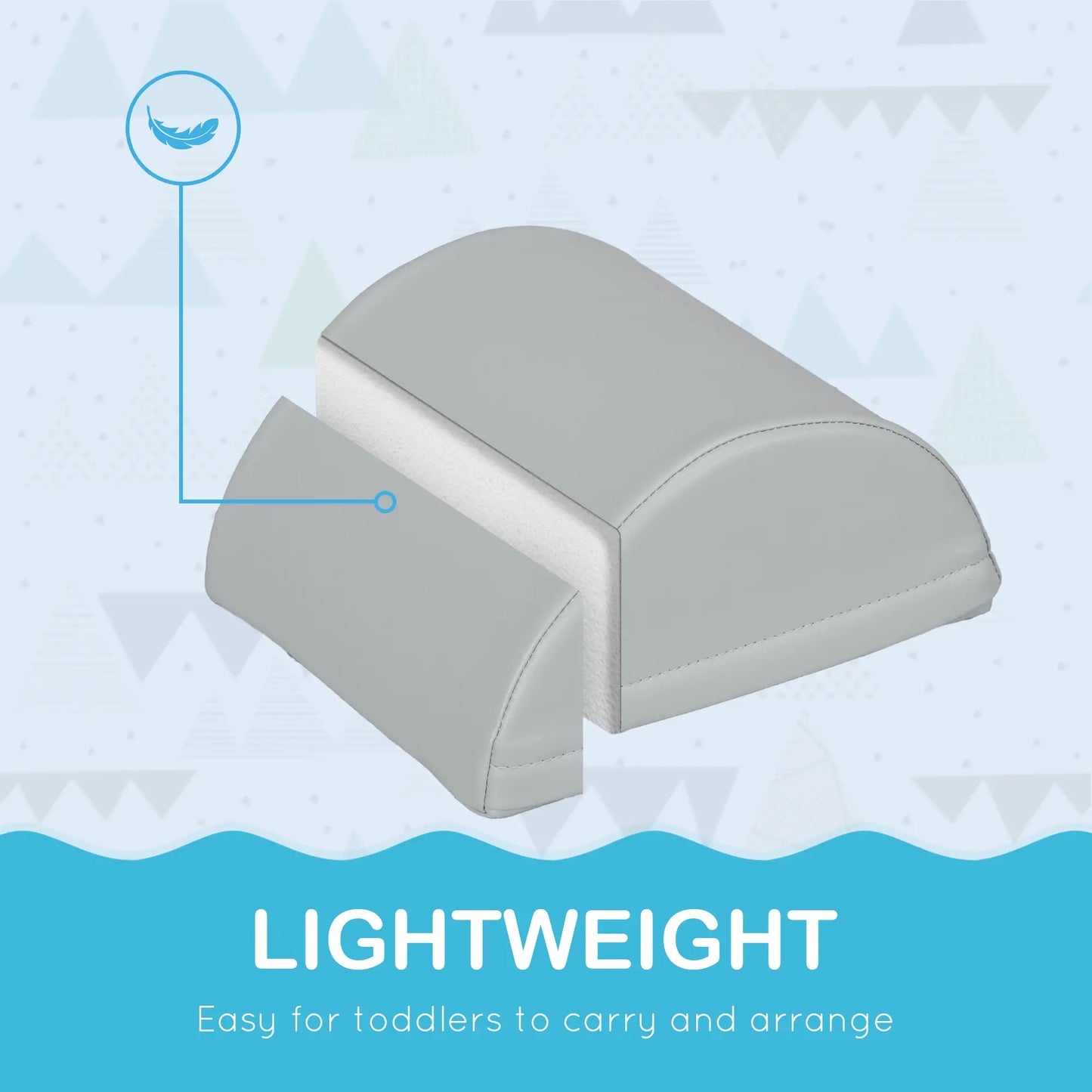 11 Piece Soft Play Blocks, Kids Climb Crawl Gym, Foam Building, Multicolour Baby Gym & Playmats at Gallery Canada