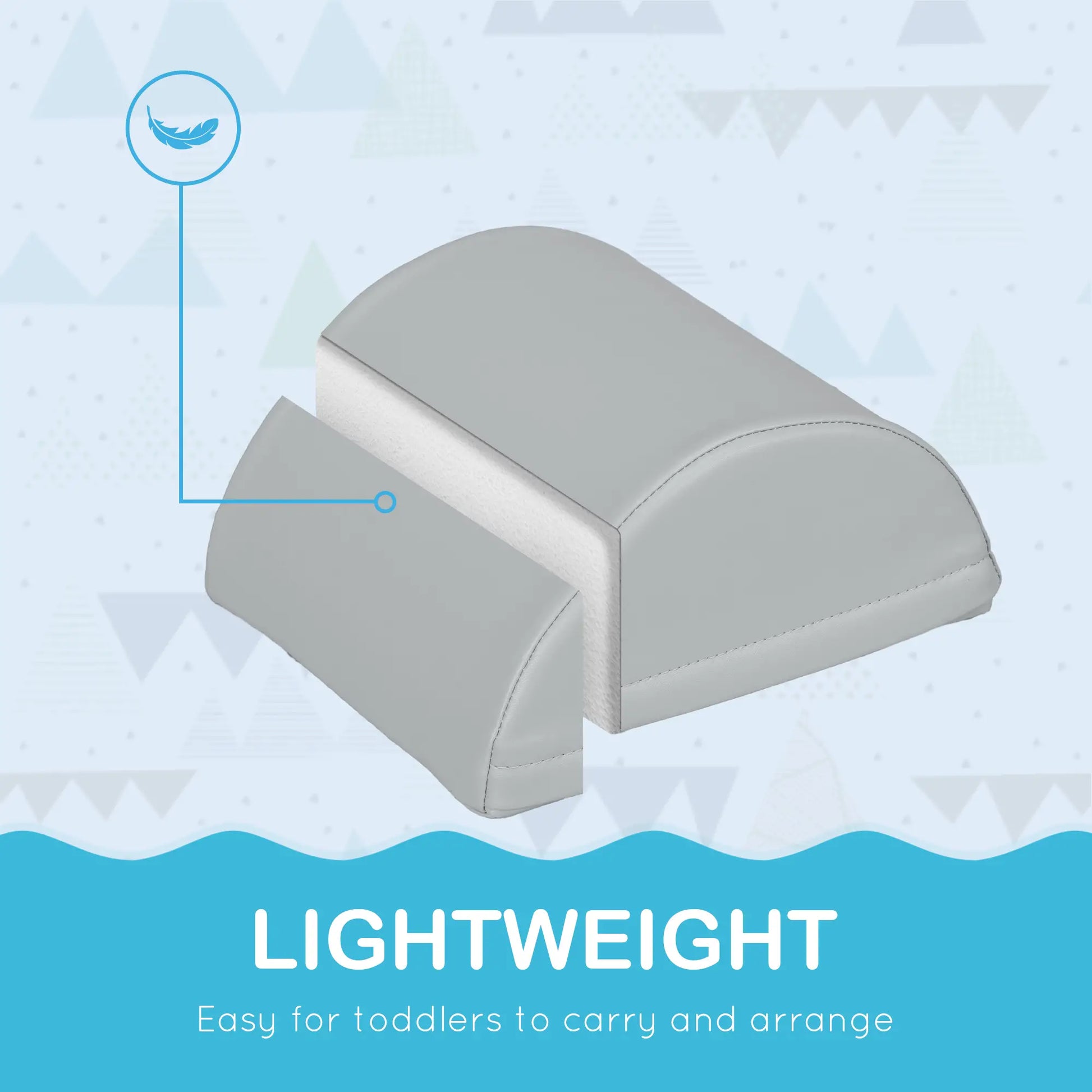 11 Piece Soft Play Blocks, Kids Climb Crawl Gym, Foam Building, Multicolour Baby Gym & Playmats at Gallery Canada