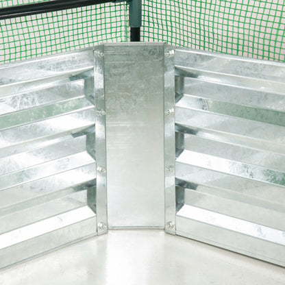 Steel Outdoor Raised Garden Bed with Greenhouse, Cover, 50"x37.4"x36.2", Green Mini Greenhouses at Gallery Canada