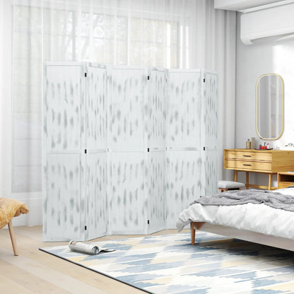 Foldable Screen Divider, 5.5' Rustic, for Bedroom Office, White Room Dividers at Gallery Canada
