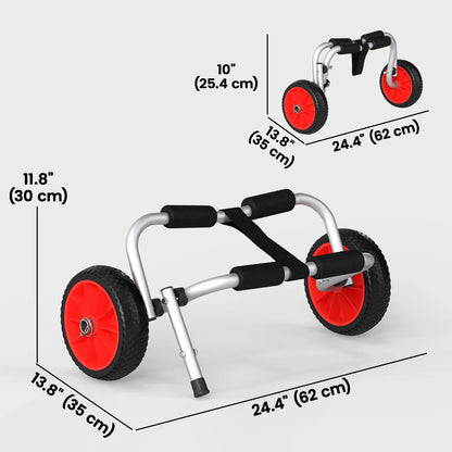 Kayak Cart Canoe Dolly, Aluminum Frame Folding Design, Paddleboard Trolley Kayak Carts at Gallery Canada