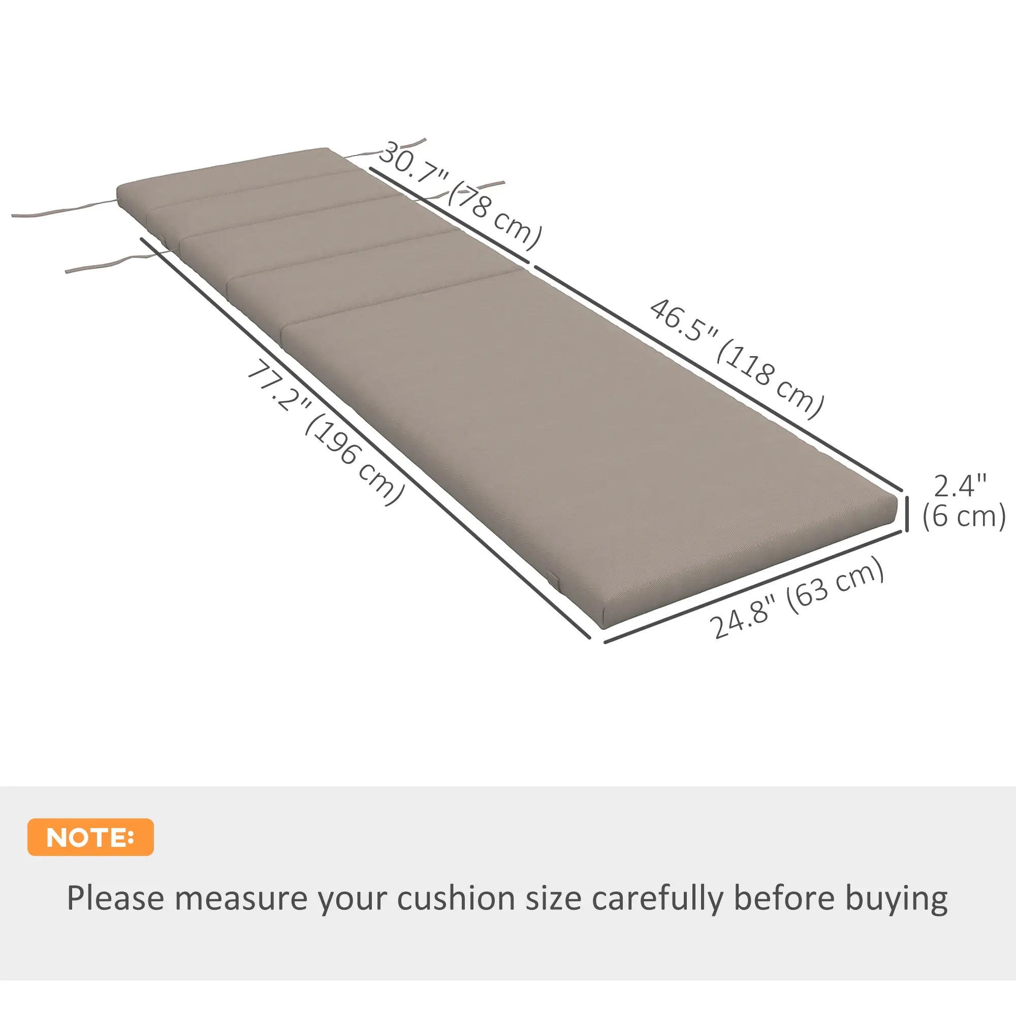 Patio Chaise Lounge Chair Cushion Replacement, Dark Grey Patio Chair Cushions at Gallery Canada