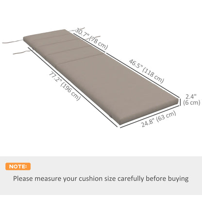 Patio Chaise Lounge Chair Cushion Replacement, Dark Grey Patio Chair Cushions at Gallery Canada