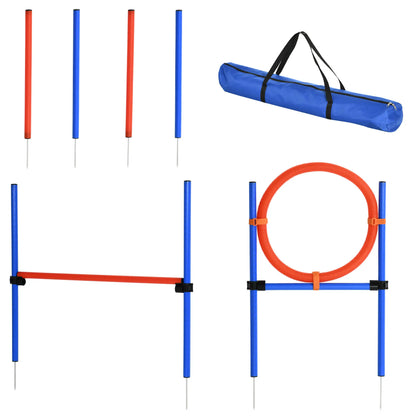 Dog Agility Training Kit, Adjustable Jump Weave Pole Ring Set Dog Agility Training Equipment at Gallery Canada