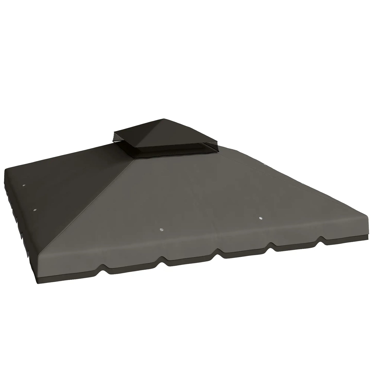 10' x 10' Gazebo Canopy Replacement, Light Grey/Dark Grey Gazebo Canopy Replacement Light Grey, Dark Grey at Gallery Canada