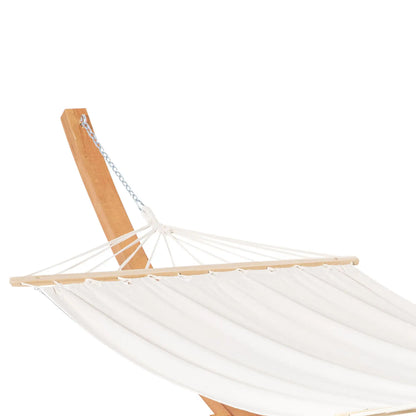 13' Outdoor Hammock with Stand, Wooden Arch, Includes Straps, White Hammocks with Stand at Gallery Canada