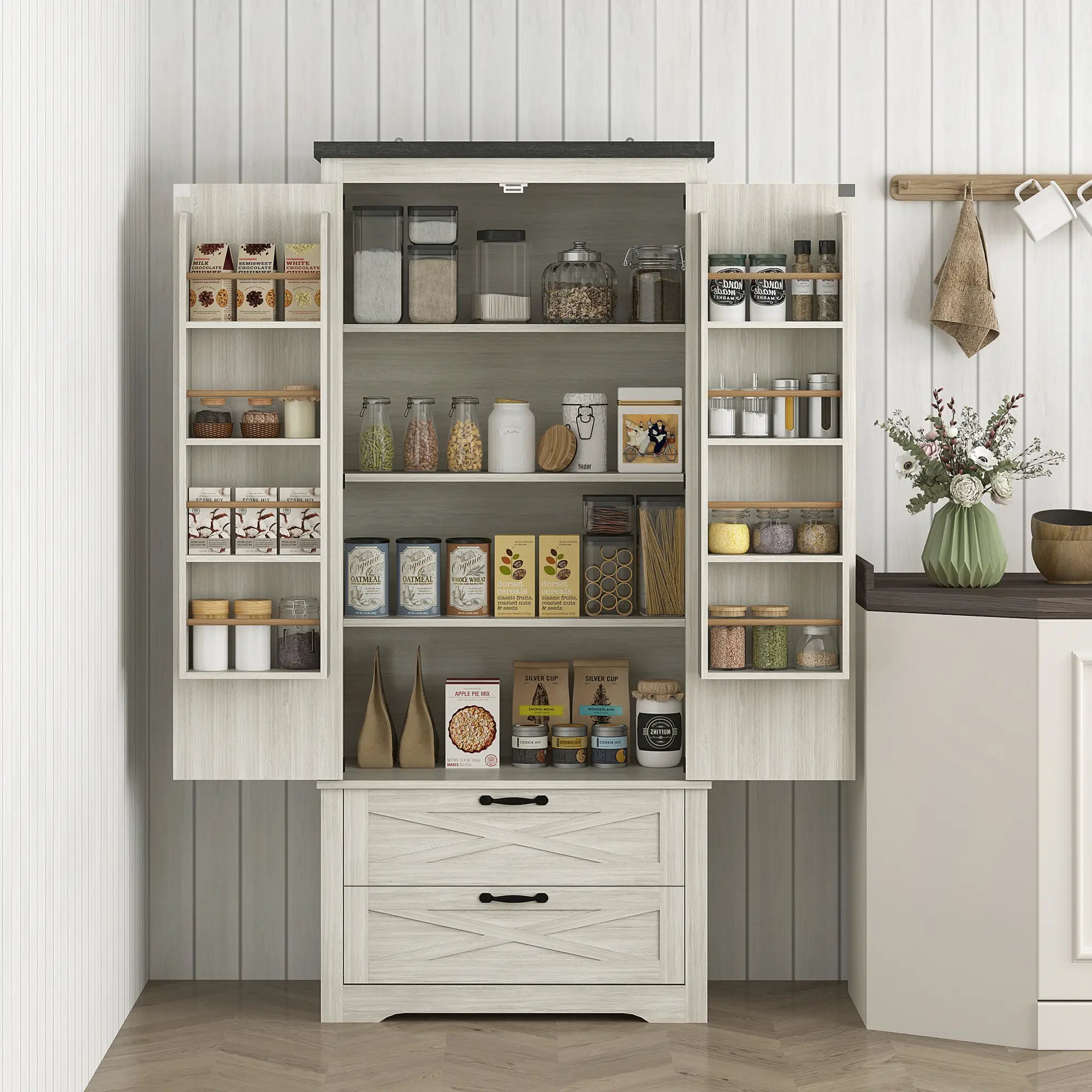 Farmhouse Kitchen Pantry, 64