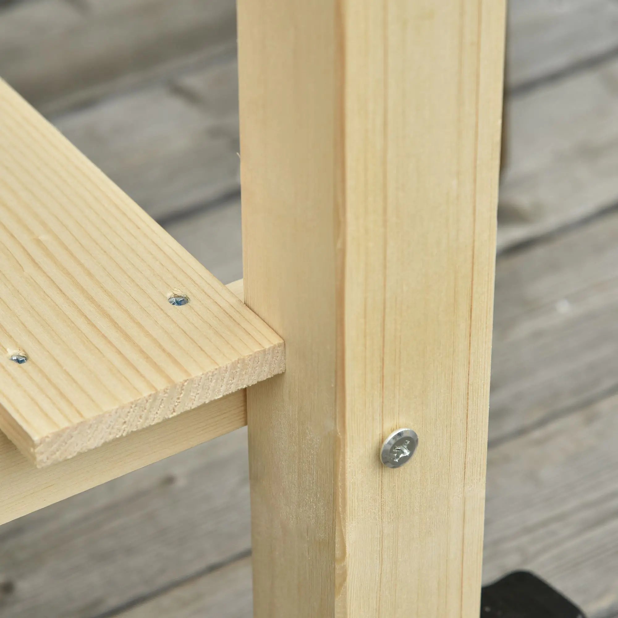 Mobile Raised Garden Bed, Wood Planter Box w/ Wheels, Storage Shelf, Natural Elevated Garden Beds at Gallery Canada