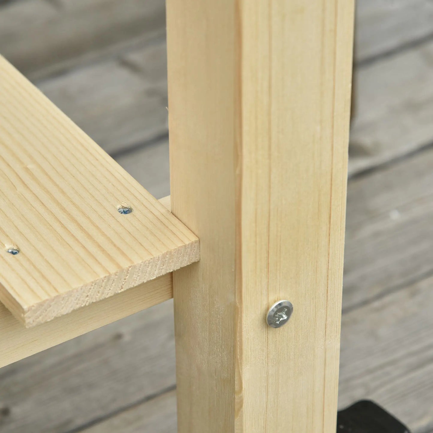 Mobile Raised Garden Bed, Wood Planter Box w/ Wheels, Storage Shelf, Natural Elevated Garden Beds at Gallery Canada