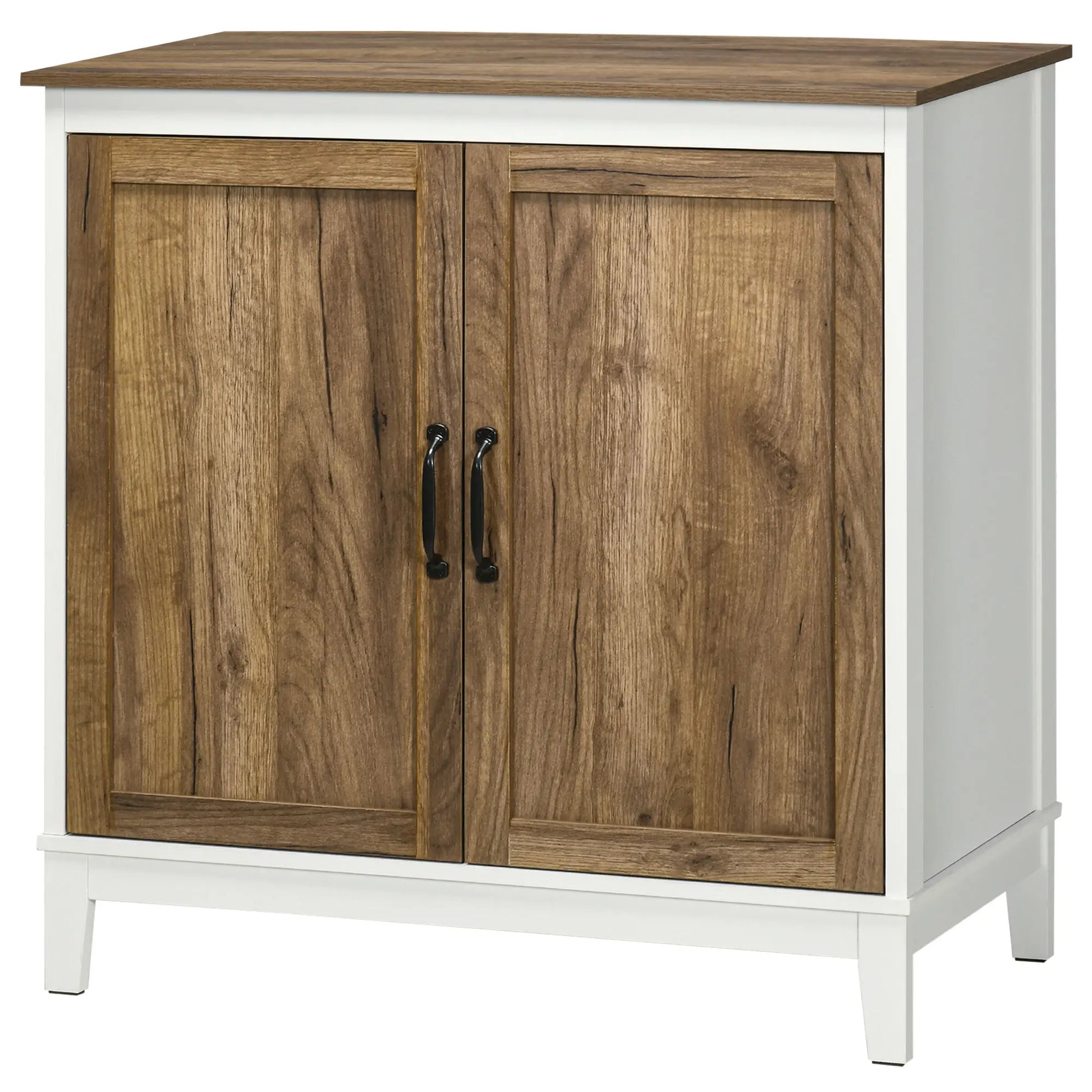Farmhouse Sideboard, Storage Cabinet, 2 Doors, Shelves, 30.9" x 15.4" x 30.9", Dark Oak Bar Cabinets White, Dark Oak at Gallery Canada