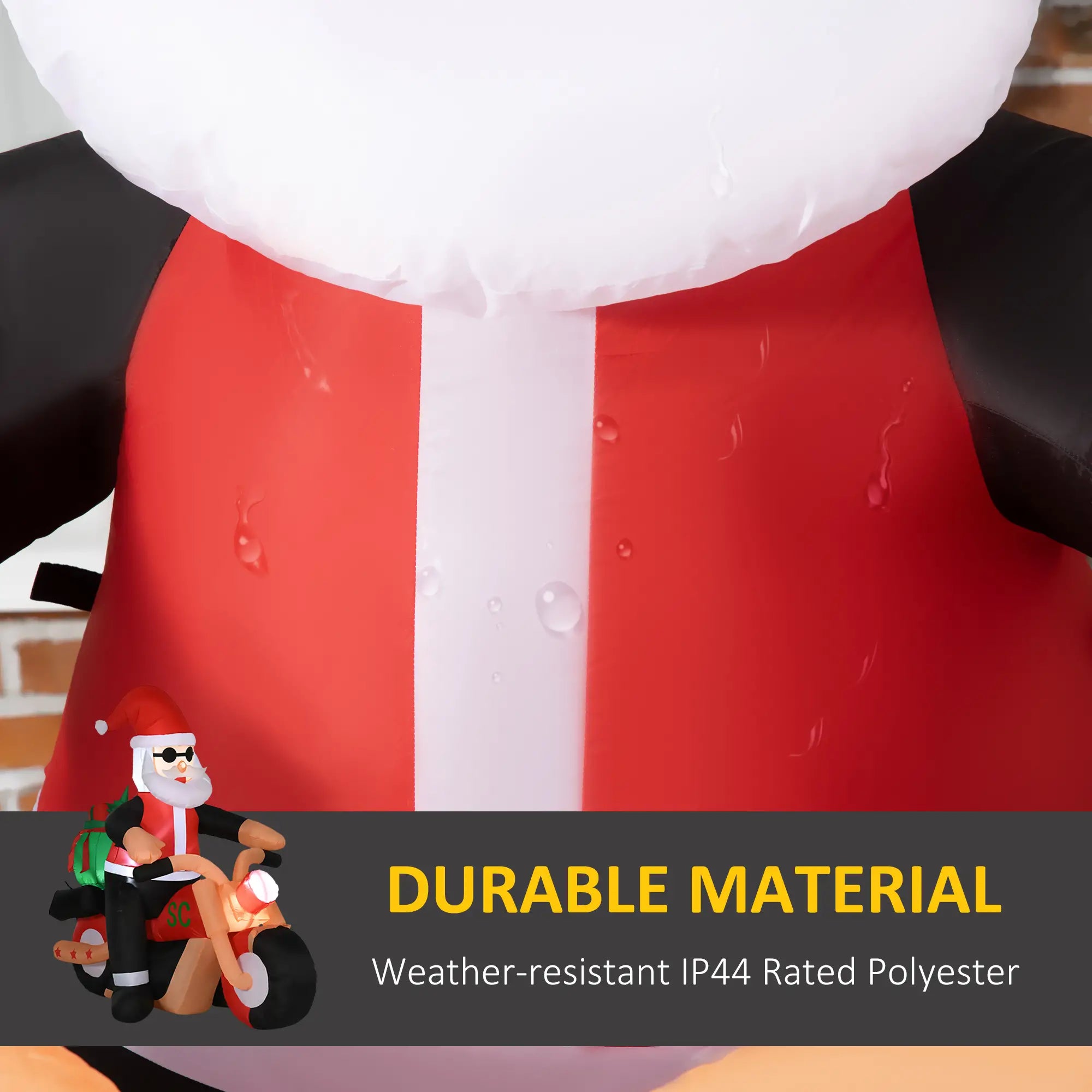 5.5' H Christmas Inflatable, LED Santa Claus Riding Motorcycle Christmas Inflatables at Gallery Canada