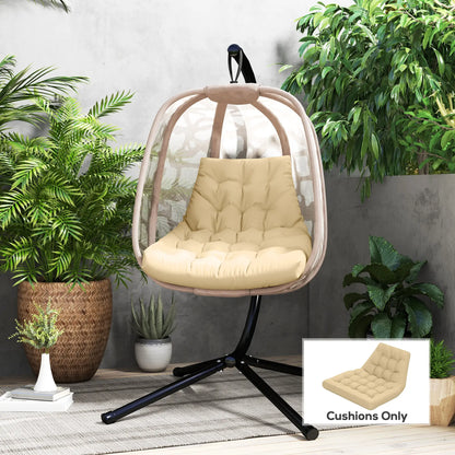 Outdoor Swing Cushion, Tufted Patio Cushion, Beige Patio Chair Cushions at Gallery Canada