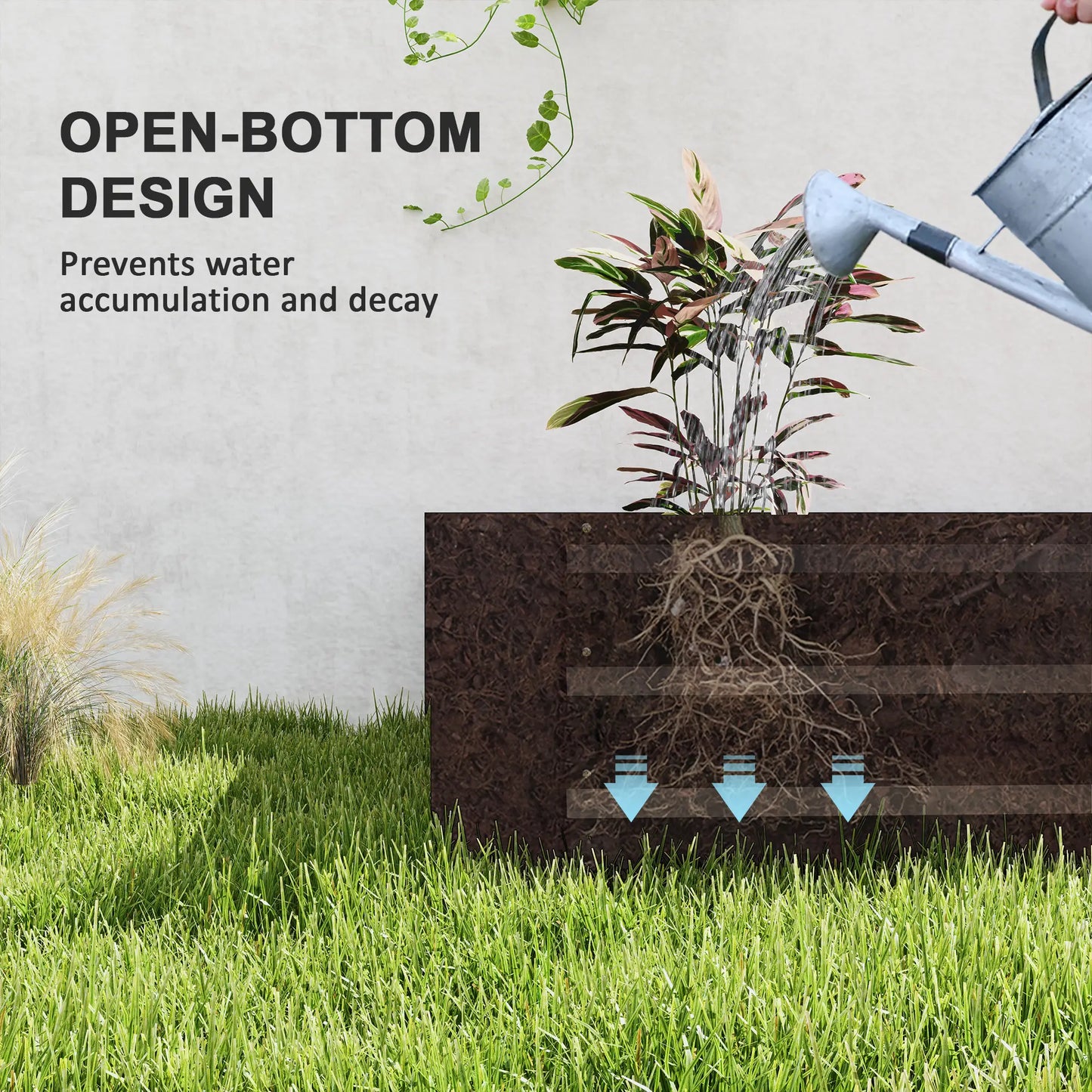 Galvanized Raised Bed, 8' x 4' x 1', Metal Planter Box for Garden Raised Garden Beds at Gallery Canada