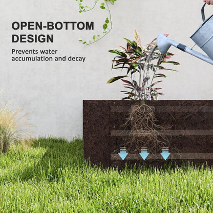 Galvanized Raised Bed, 8' x 4' x 1', Metal Planter Box for Garden Raised Garden Beds at Gallery Canada