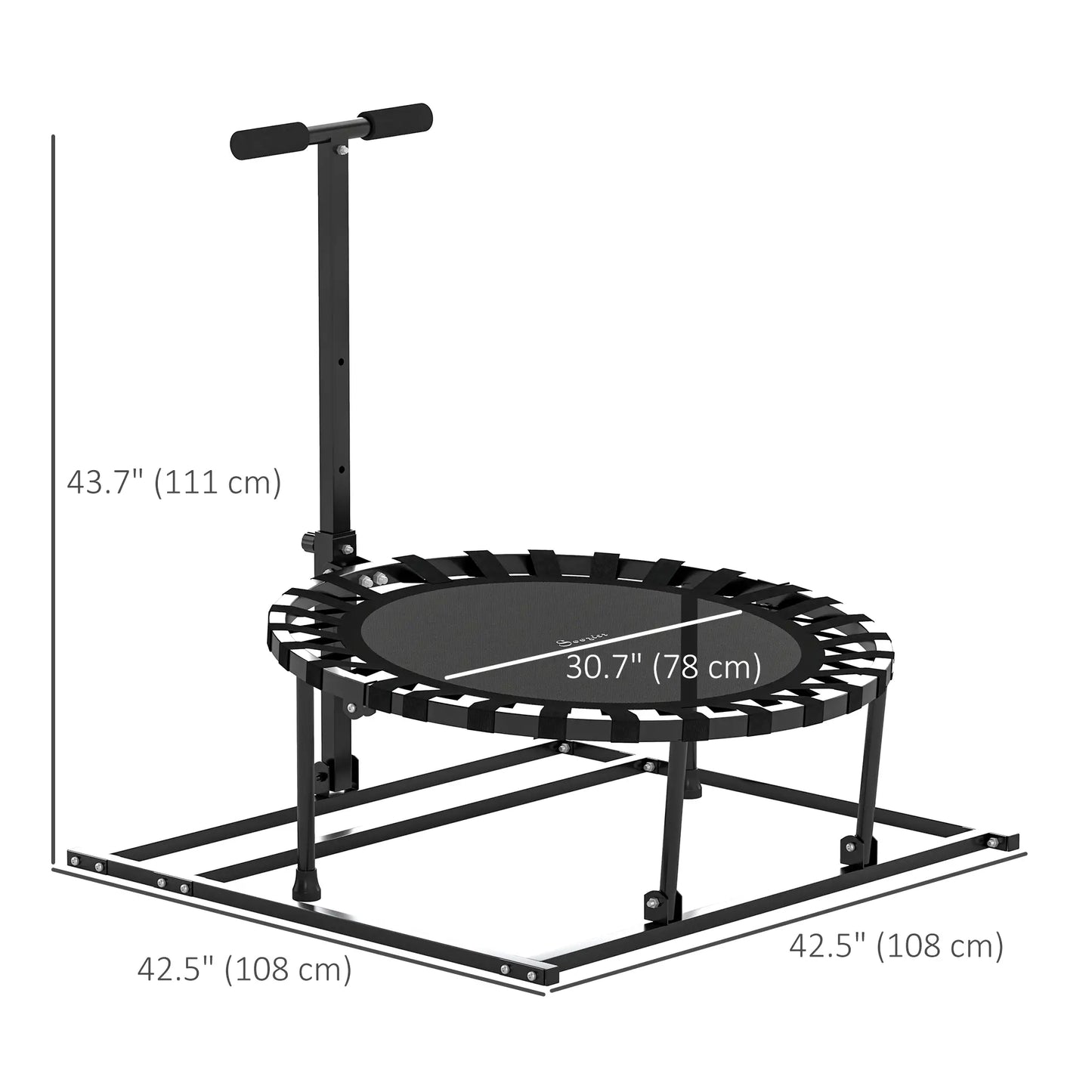 38" Rebounder Trampoline, Adjustable 8-Angle for Baseball Volleyball Soccer Trampolines at Gallery Canada