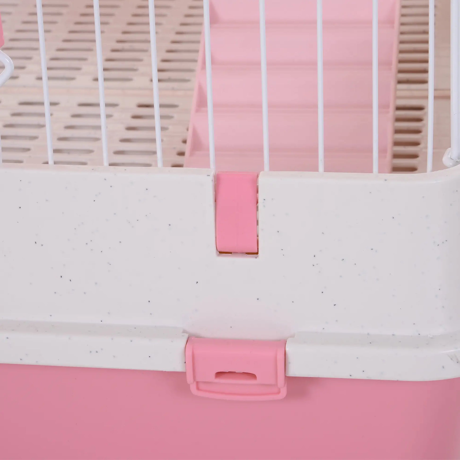 32"L 4-Level Small Animal Cage, Lockable Wheels, Slide-Out Tray, Pink Houses & Habitats at Gallery Canada