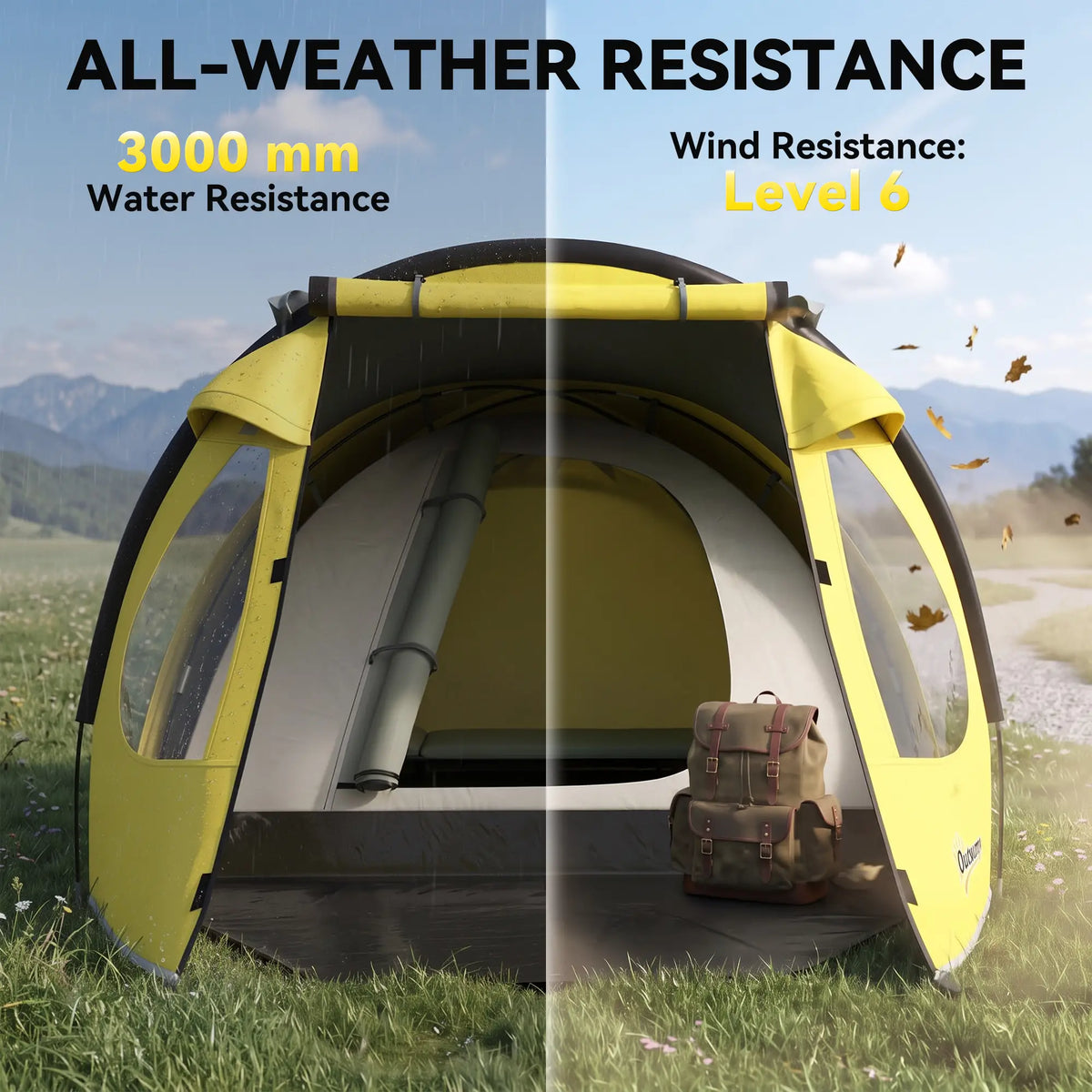 3-4 Person Camping Tent, Easy Setup, Waterproof, Sewn-in Groundsheet Camping Tents at Gallery Canada