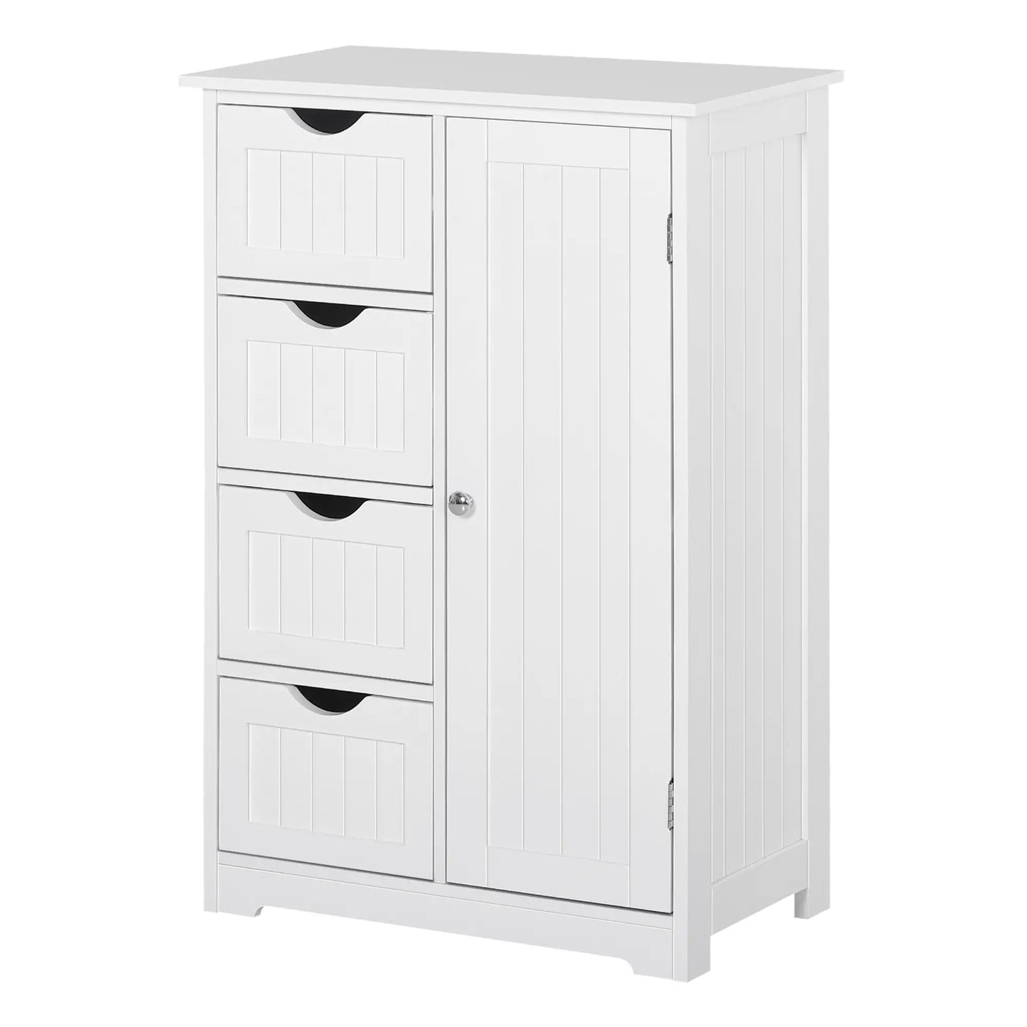 Bathroom Storage Cabinet, Adjustable Shelf, 4 Drawers, White Bathroom Cabinets at Gallery Canada