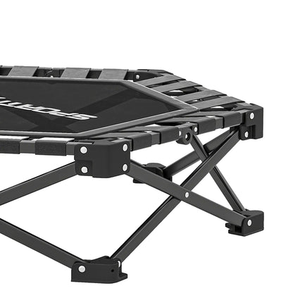 "42" Mini Trampoline Pliable avec Poignée en Mousse Ajustable