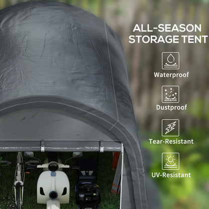 10' x 10' Outdoor Storage Tent, Heavy Duty Waterproof Shed for Bike, Motorcycle, Garden Tools Sheds at Gallery Canada